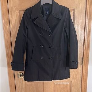 GAP - Women's Classic Black Pea Coat - Small